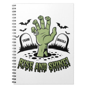 Zombie Hand Rising Halloween Design Fun and Spooky Notebook