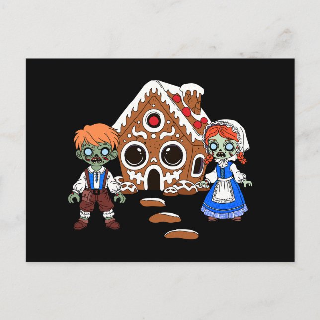 Zombie Hansel and Gretel  Postcard (Front)