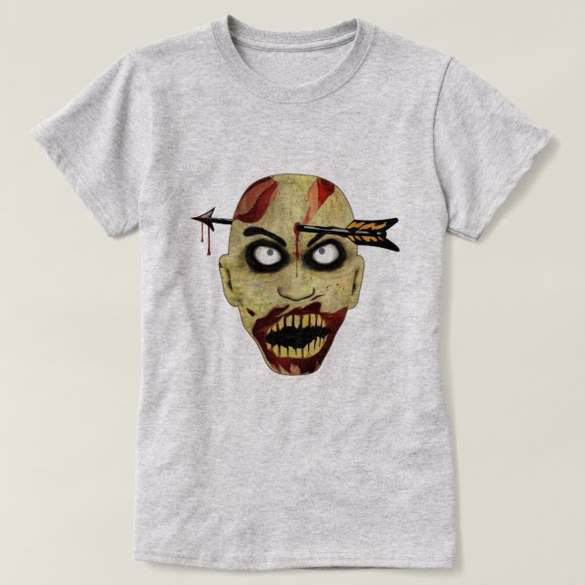 Zombie Head Dead T-Shirt (Design Front)
