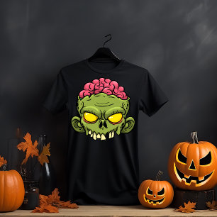 Zombie Head Halloween T-Shirt
