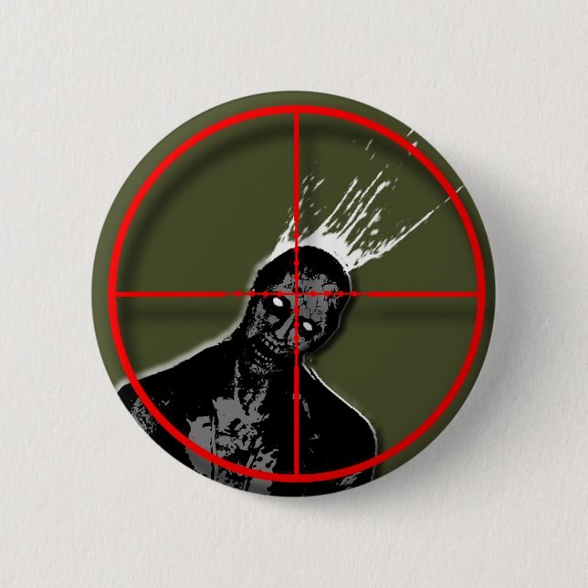 zombie head shot button (Front)