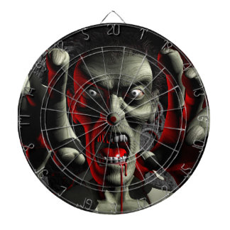 Zombie Head-Shot Dart Board