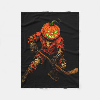 Zombie Hockey Player Costume Skeleton Ice Hockey H Fleece Blanket