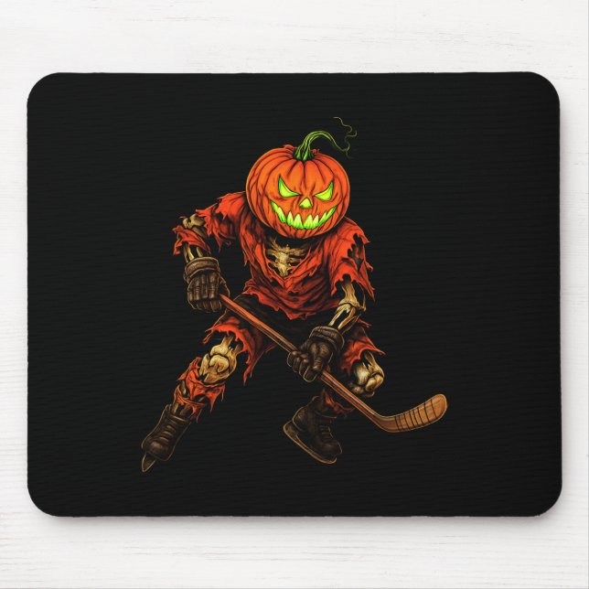 Zombie Hockey Player Costume Skeleton Ice Hockey H Mouse Pad (Front)