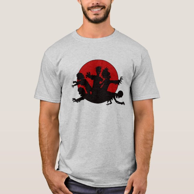 Zombie Horde Silhouette T-Shirt (Front)