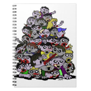 Zombie Horde Spiral Notebook