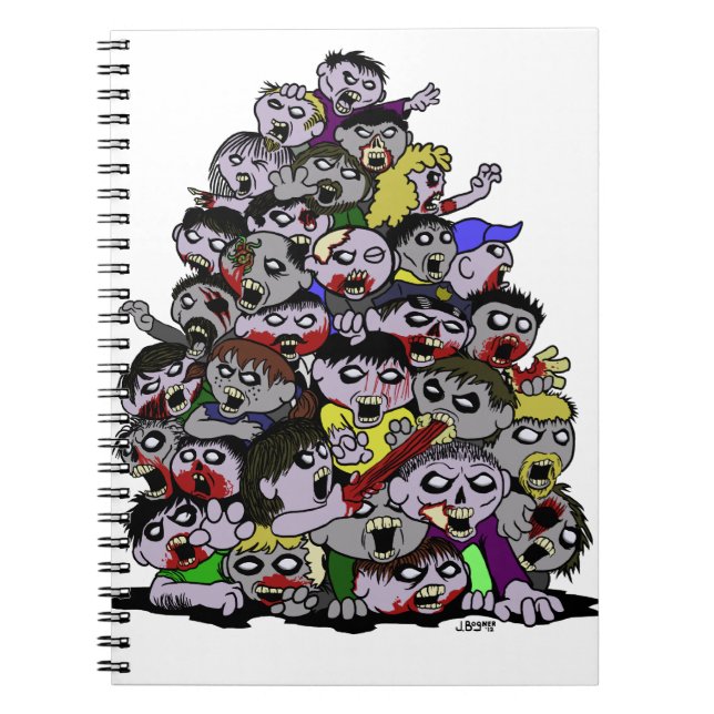 Zombie Horde Spiral Notebook (Front)