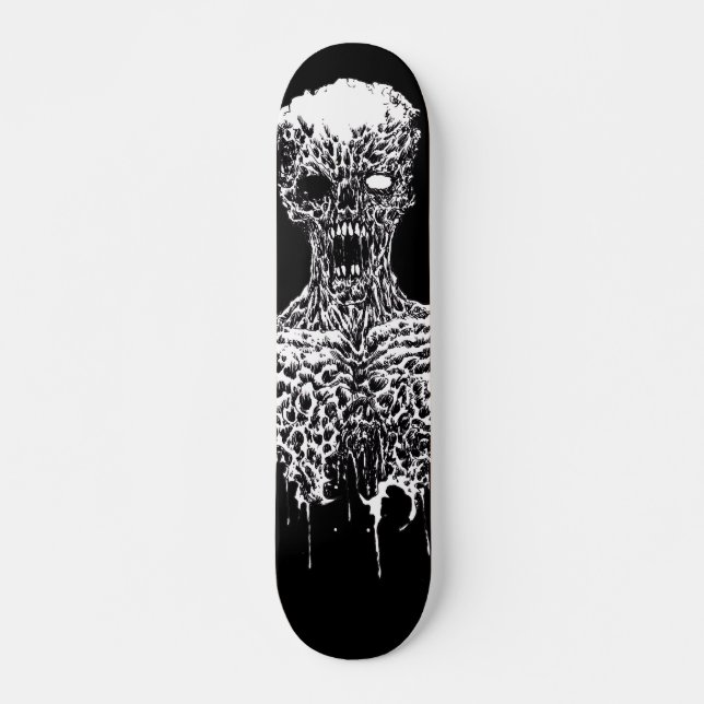 Zombie Horror Deck Art Skateboard (Front)