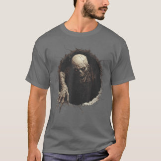 Zombie Horror Spooky Motif Happy Halloween boy T-Shirt