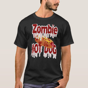 Zombie Hot Dog Bloody Undead Corpse Costume T-Shirt