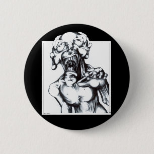 Zombie Hunger 6 Cm Round Badge