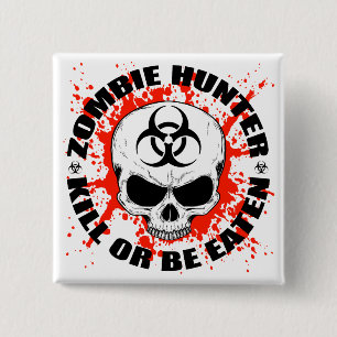 Zombie Hunter 3 15 Cm Square Badge
