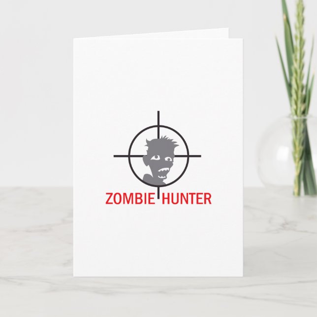 ZOMBIE HUNTER CARD (Front)