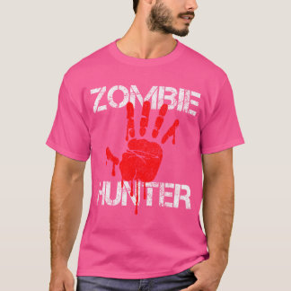 Zombie Hunter Halloween Hunting Blood Hand T-Shirt