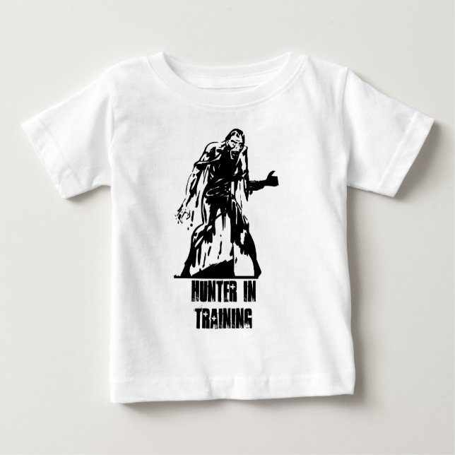Zombie Hunter in Training Baby Shirt (Front)
