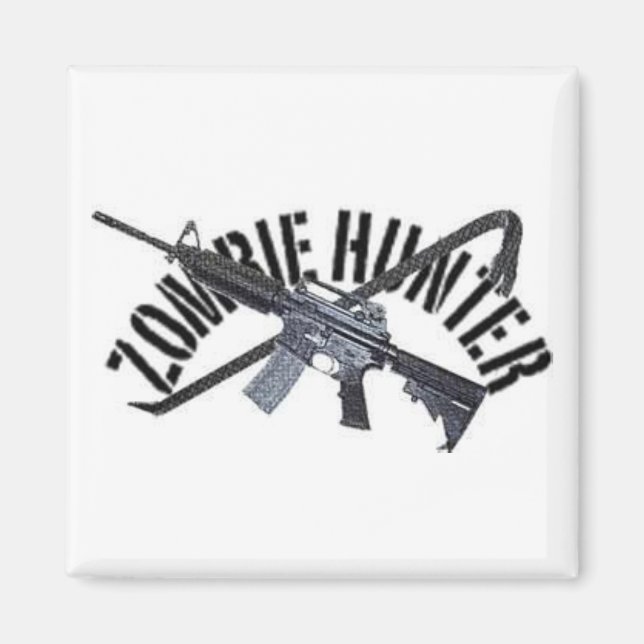 zombie hunter magnet (Front)
