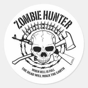 Zombie Hunter Sticker