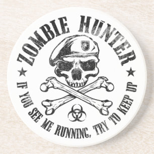 zombie hunter undead living dead coaster