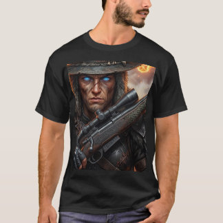 Zombie Hunter Vintage Halloween Witch Hunter Dark T-Shirt
