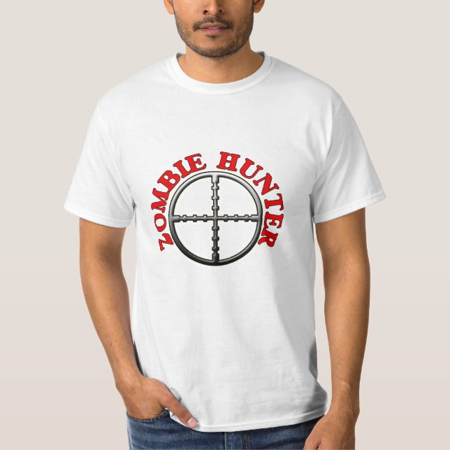 Zombie Hunter with Crosshairs T-Shirt (Front)