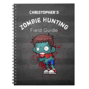 Zombie Hunting Field Guide Funny Spiral Notebook