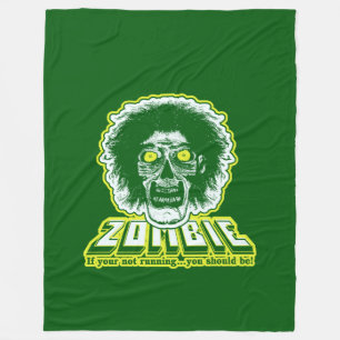 ZOMBIE - if your not running you should be Green Fleece Blanket