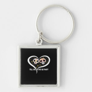 Zombie In Graveyard - Till Death Do Us Part Key Ring