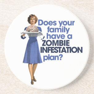 Zombie Infestation Plan Coaster