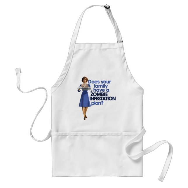 Zombie Infestation Plan Standard Apron (Front)