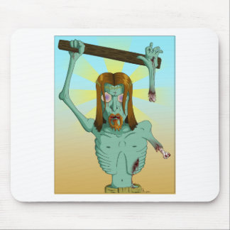 Zombie Jesus Ink Mouse Pad