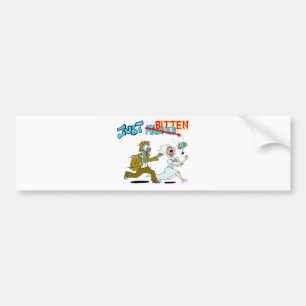 Zombie Just Married Bumper Sticker