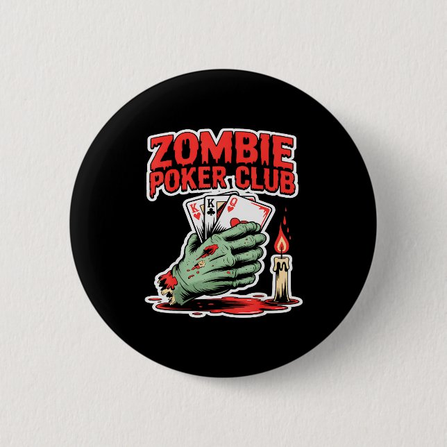 Zombie Ker Club Halloween  6 Cm Round Badge (Front)
