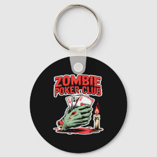 Zombie Ker Club Halloween  Key Ring