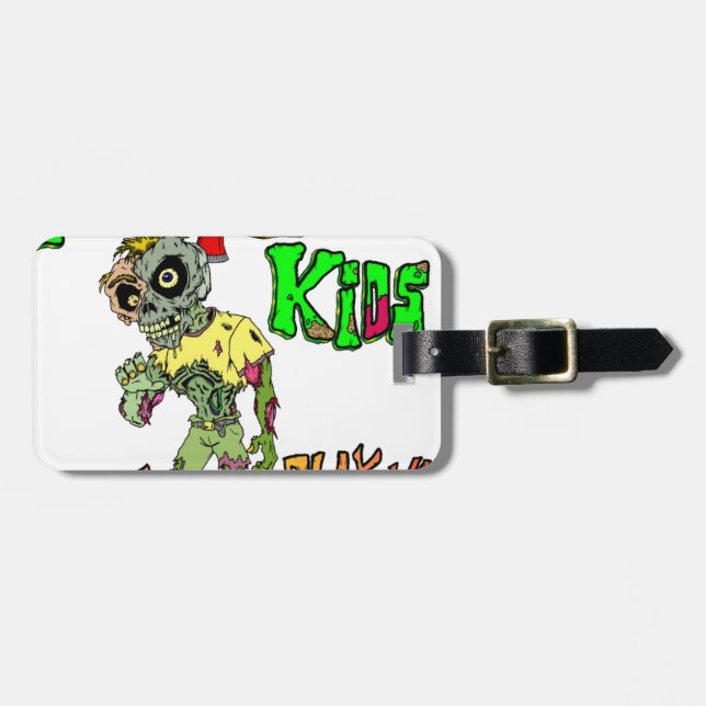 Zombie Kids Luggage Tag (Front Horizontal)