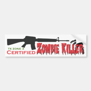 Zombie Killer- Certified Bumper Sticker
