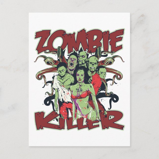 Zombie Killer Postcard (Front)