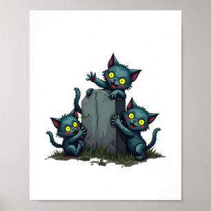 Zombie Kitten Uprising Poster