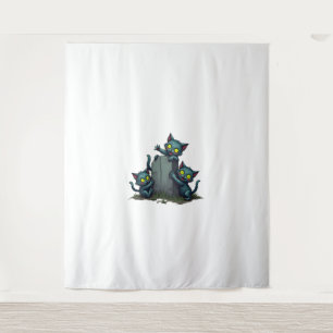 Zombie Kitten Uprising Tapestry