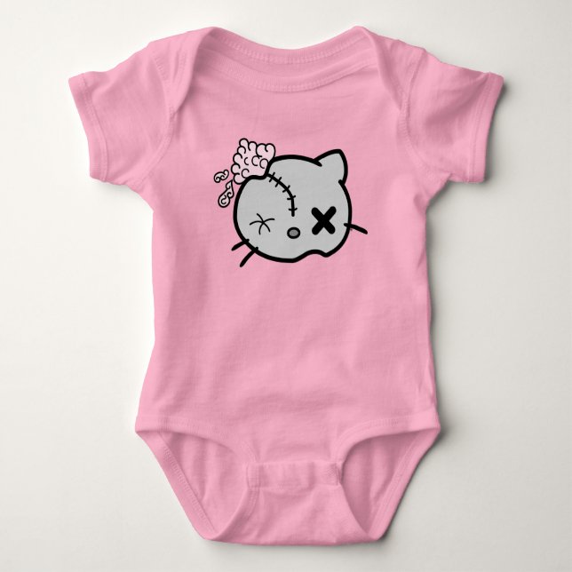 Zombie Kitty Baby Bodysuit (Front)