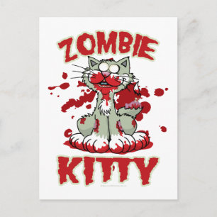 Zombie Kitty Postcard