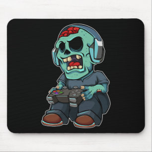 Zombie Lazy Halloween Costume Funny Gaming Video-g Mouse Pad