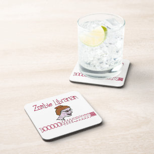 Zombie Librarian Coaster