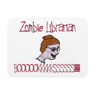 Zombie Librarian Magnet