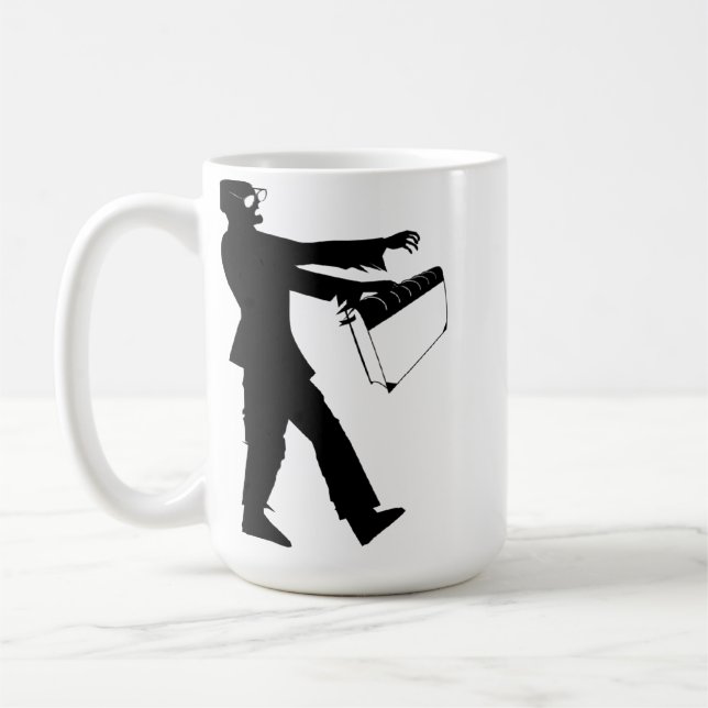 Zombie Librarian mug (Left)