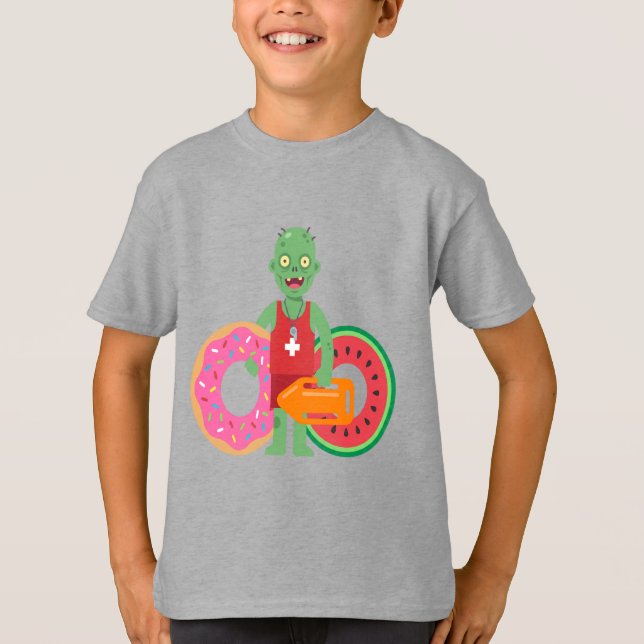 Zombie Lifeguard Pool Party T-Shirt (Front)