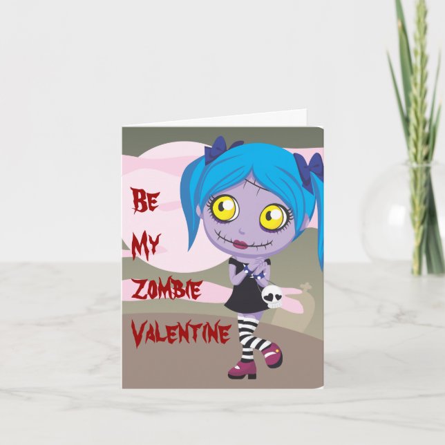 Zombie Love Holiday Card (Front)