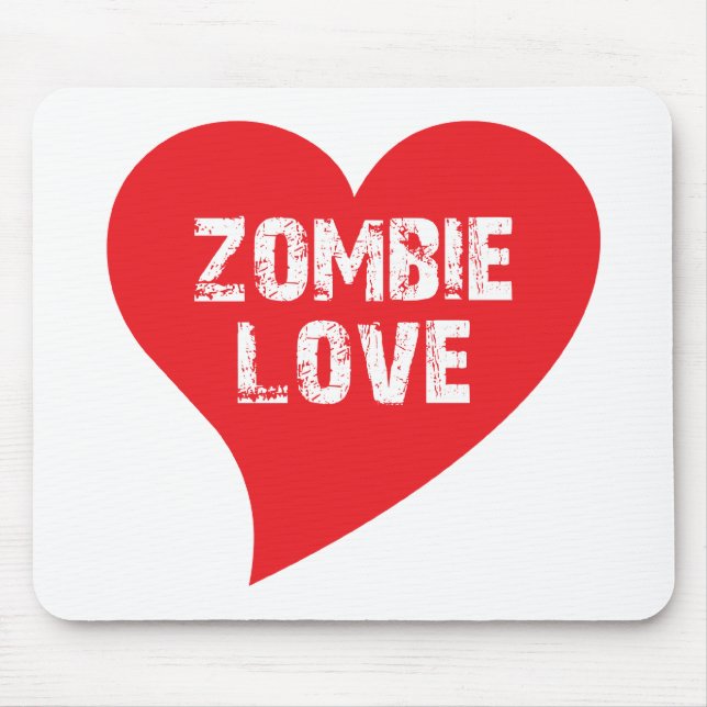 Zombie Love Mouse Pad (Front)
