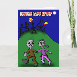 Zombie Love Story Card