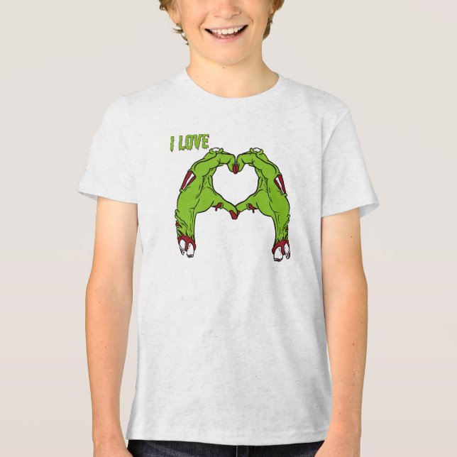 Zombie Love Tri-Blend Shirt (Front)