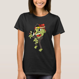 Zombie Monkey Horror Scary Halloween T-Shirt